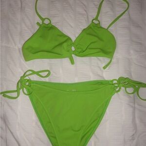 Pacsun Vibrant Green Bikini Set